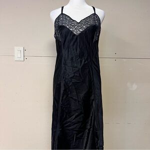 Vintage Barbizon lace slip midi dress